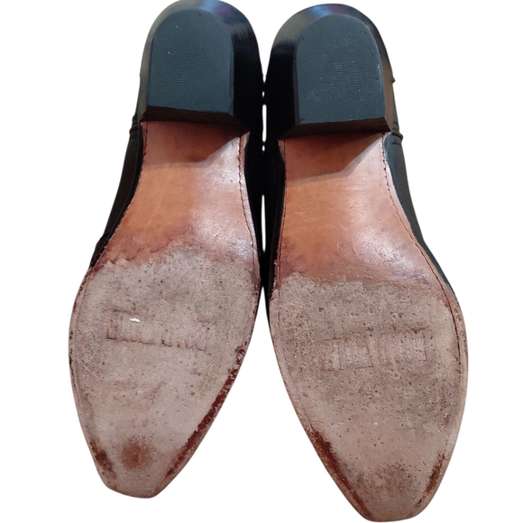 Road Wolf Women's Black Cowboy Boots Sz 7.5 Black Embossed Western Boots - Picture 7 of 11